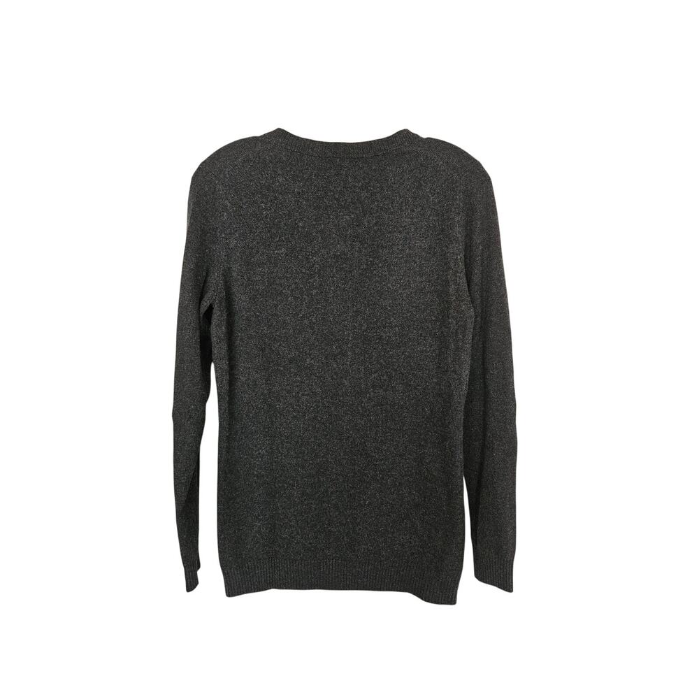 Mark Shale Charcoal Gray 100% Cashmere Button Cardigan Size Medium - Picture 5 of 7